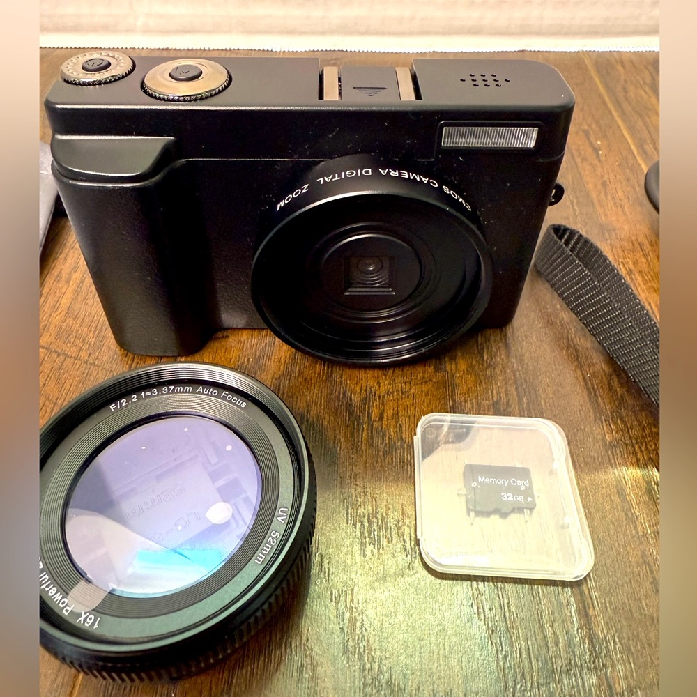 4K ULTRA HD Digital Camera with Accessories - Black (Brand New with Box)